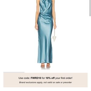 The Sei Halter Draped Bias Gown